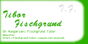 tibor fischgrund business card